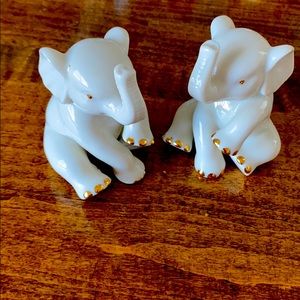 Authentic Vintage Lenox 2 Elephant Figurines 🐘🐘